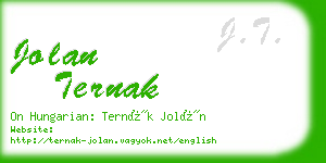 jolan ternak business card